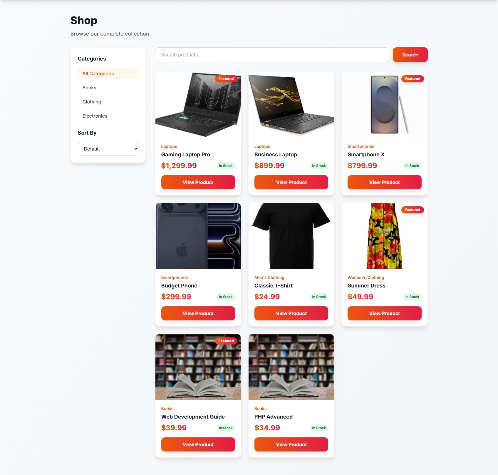 E-Commerce Platform screenshot 2